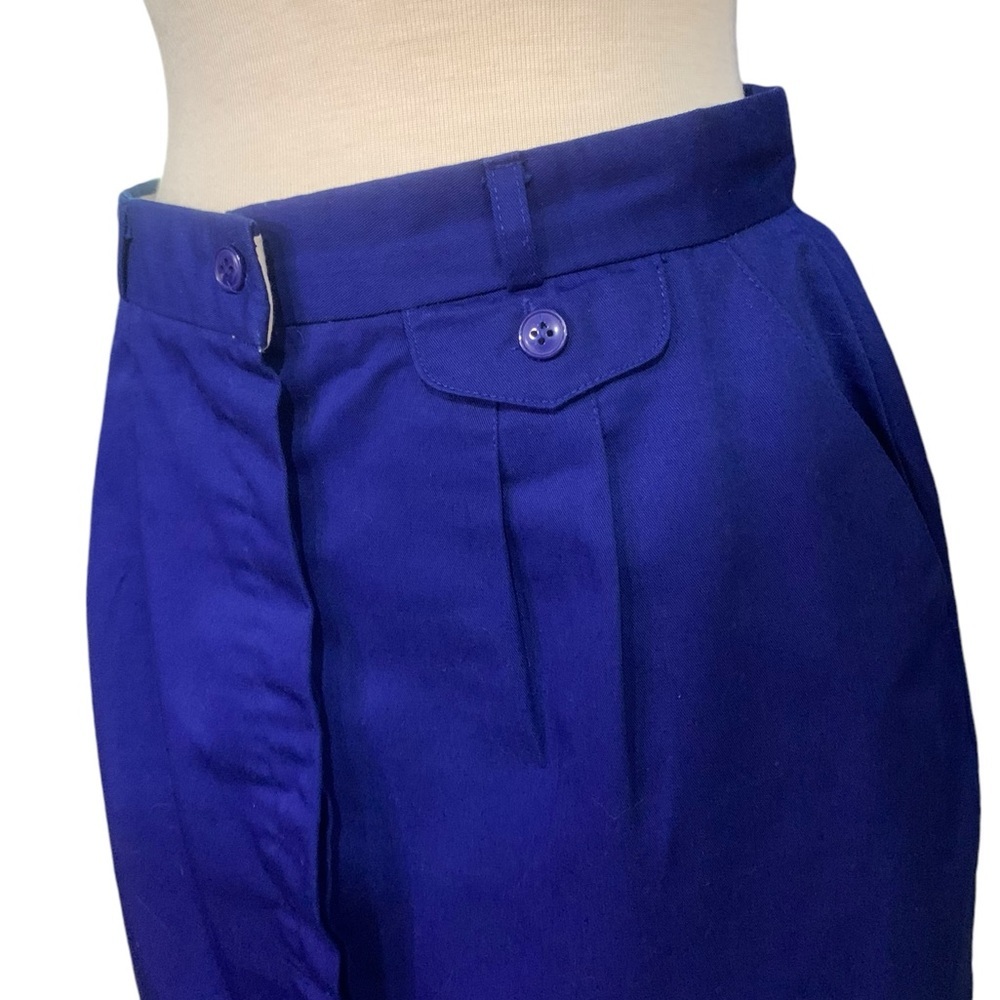 ❤️Vintage blue button down pencil skirt size 14 with pockets - Picture 4 of 7